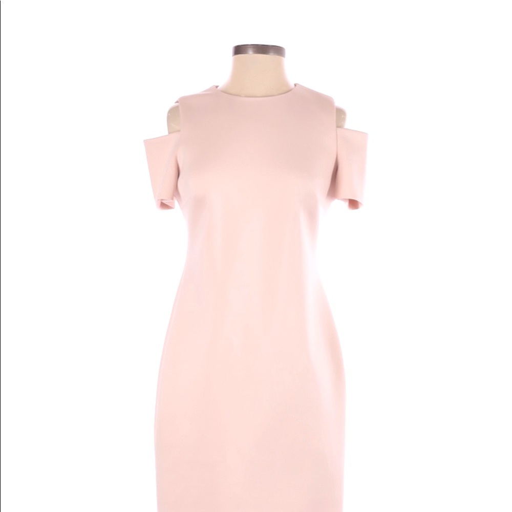 NWT, Calvin Klein Light Pink Shoulder Dress  Sz 10